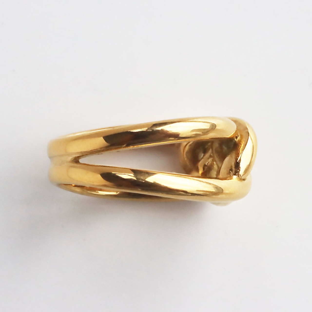 【ネコポス便】金属アレルギー サージカルステンレス ステンレス リング ゴールド 金アレ対応 レディース 18k 指輪 11号 13号 14号 16号 1879