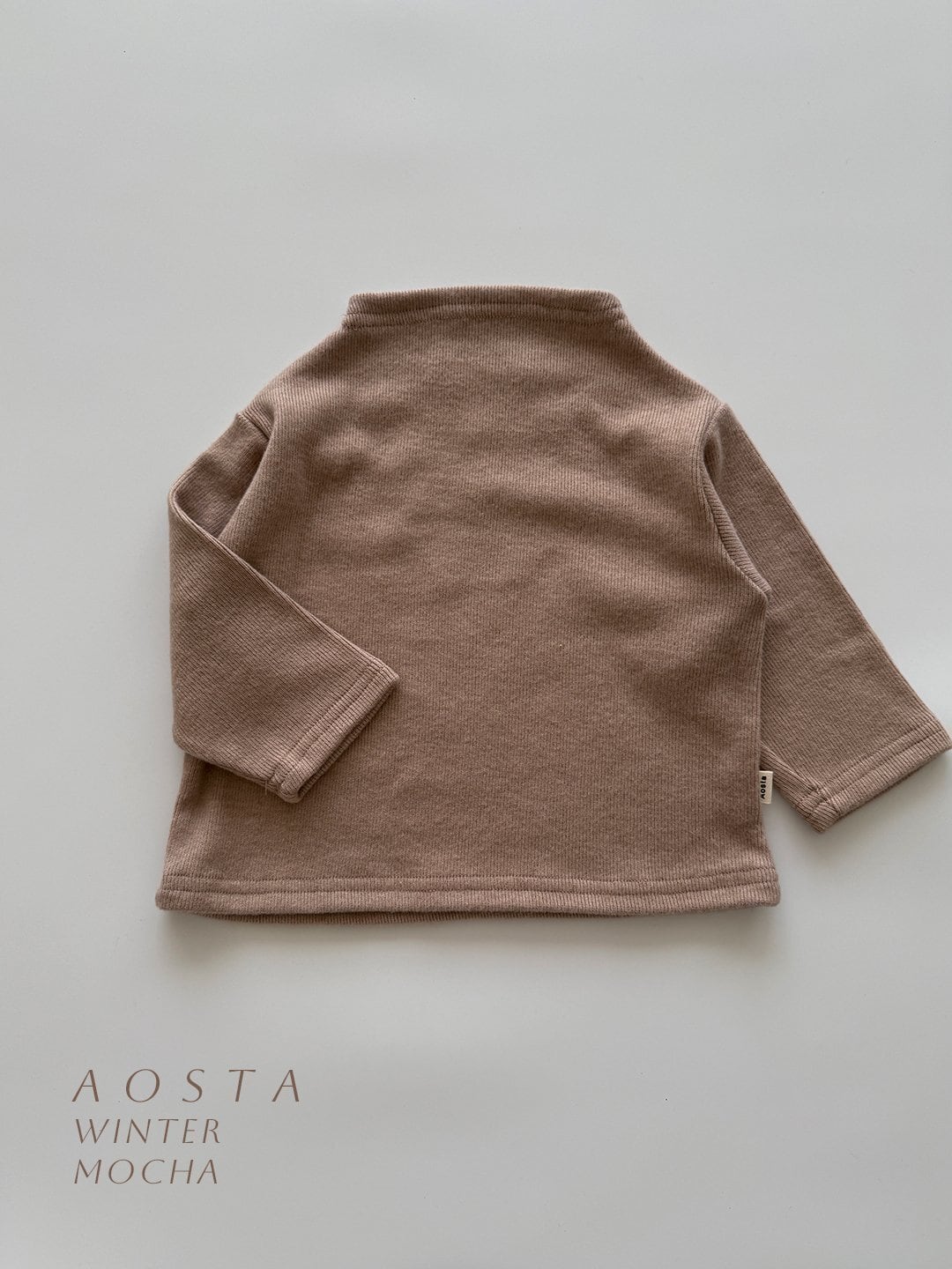 【Aosta】 プラウドT/モカ(70–110cm)2025冬