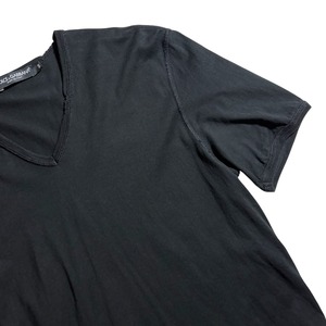 DOLCE&GABBANA black V neck tee