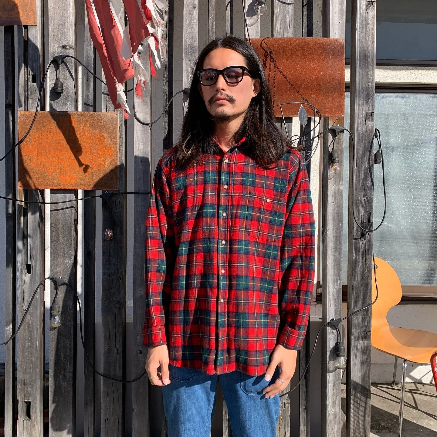 1960's USA製 PENDLETON ペンドルトン 長袖 ウールシャツ トレイル