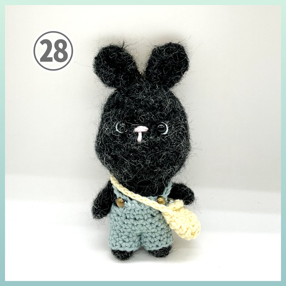 【展示用】　あみぐるみ うさちゃん♡ 新作入荷あり♪】森音オリジナル あみぐるみ お散歩うさちゃん