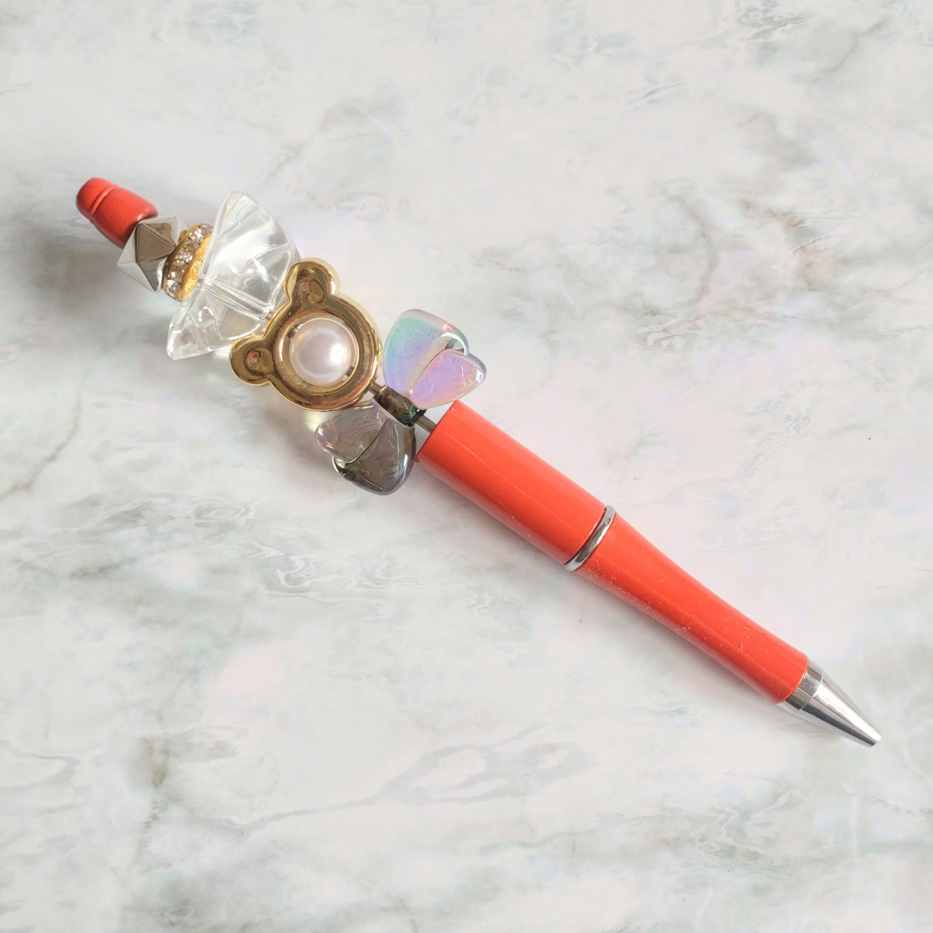 カスタムボールペン☆社長ペン5 5本セット ビーズボールペン カスタム