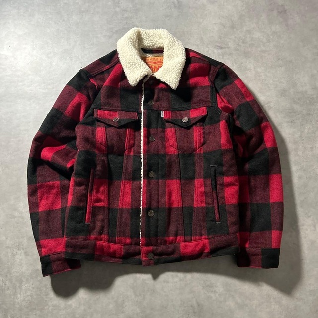 Levi's 現行モデル チェック スナップボタン デニム ジャケット