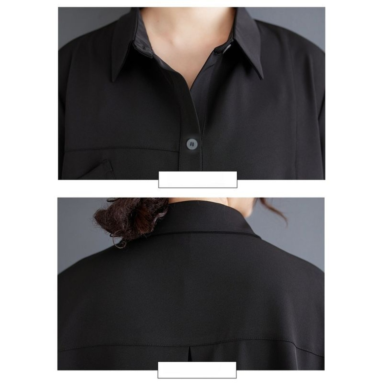 アシンメトリー ヘム モードシャツ 00033