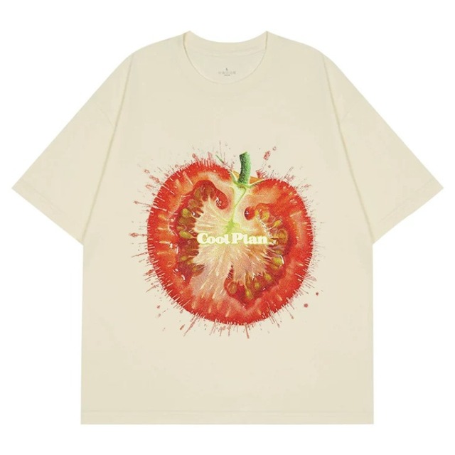 【5色】Cool Plan ジューシートマトTシャツ(kai1332)