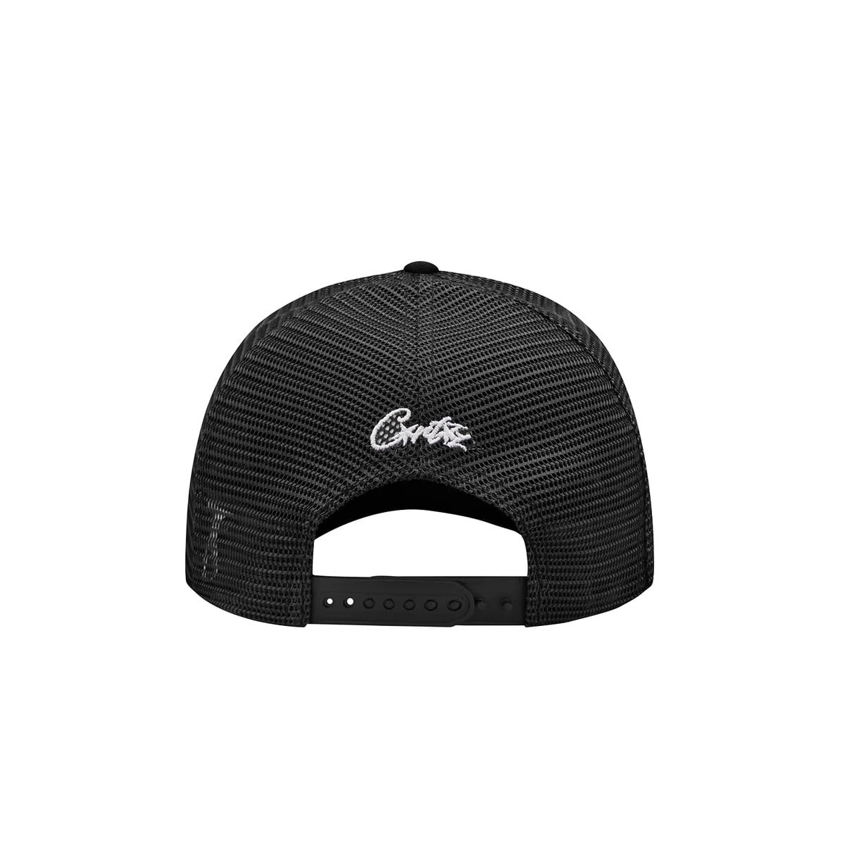 CORTEIZ -Alcatraz Puff Print Tracker Hat- Black | Highflyer