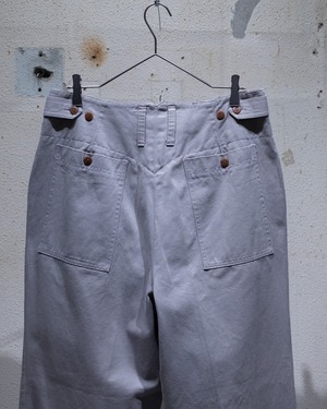1980s vintage "Calvin Klein" designed wide tapered cotton trousers