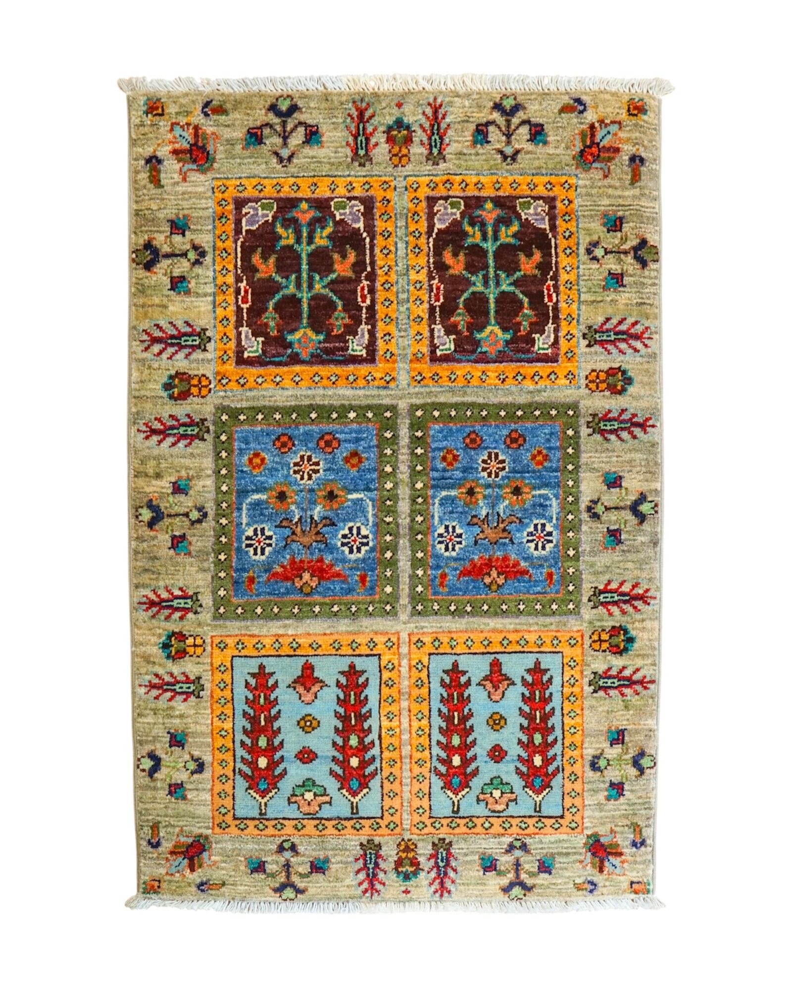 ペルシャギャッベ アマレ族 ギャベ ランナー 116×42cm | Decorworks