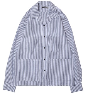 【HOLE AND HOLLAND】7" POCKET SUCKER SHIRT（NAVY）