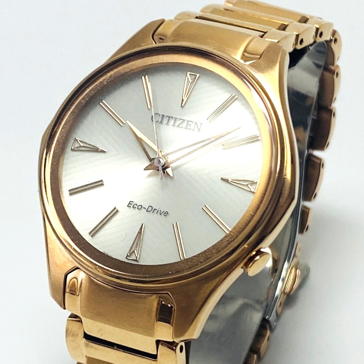 新品【高級時計 シチズン】CITIZEN エコドライブ レディース ローズ 