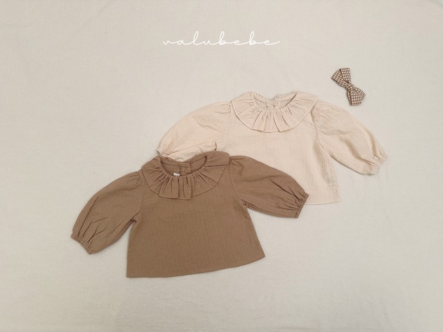 【予約】valubebe / bebe) frill ruffle blouse
