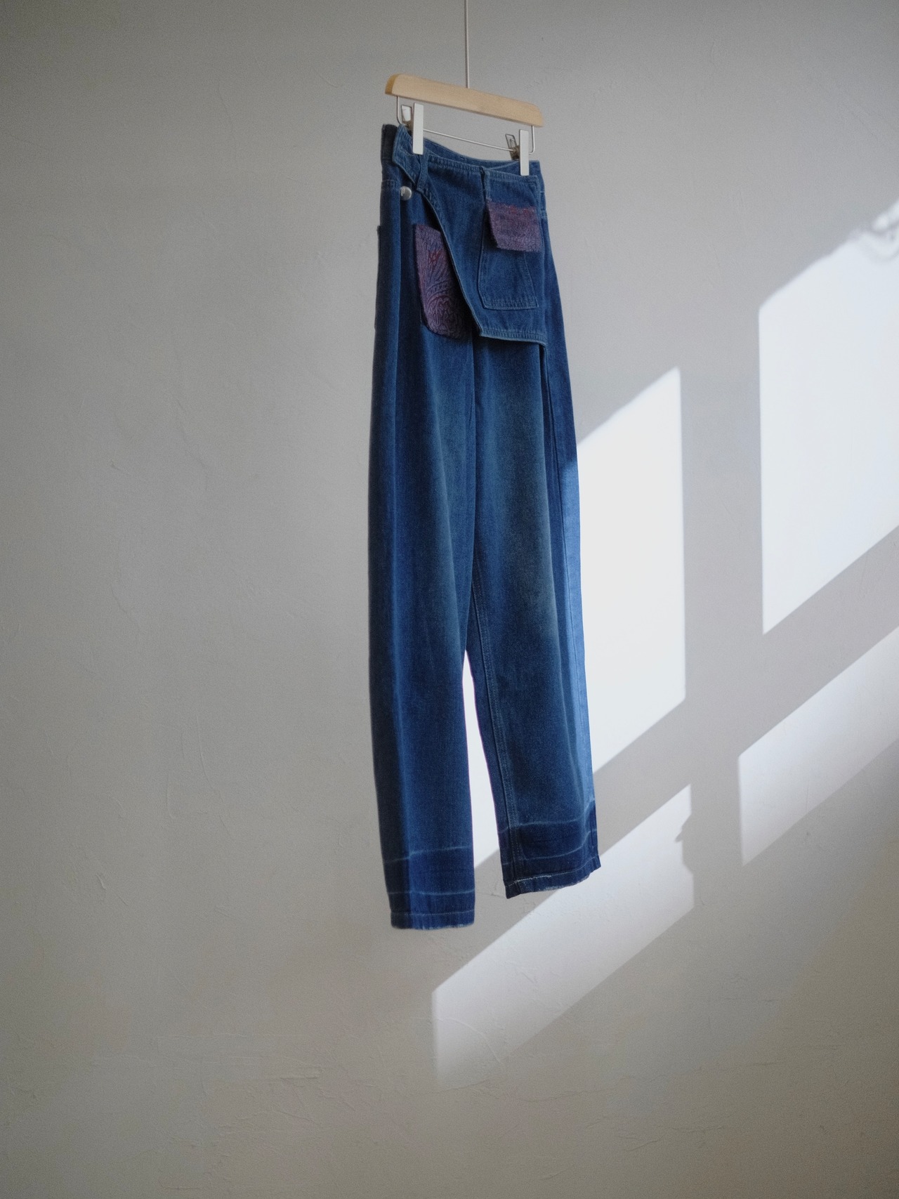 Layered Denim Pants 02  / BLUE - 1