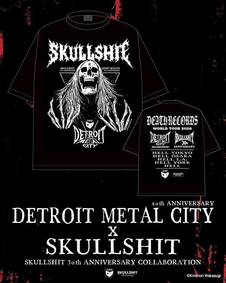 SKULLSHIT × デトロイト・メタル・シティ コラボレーション Tee