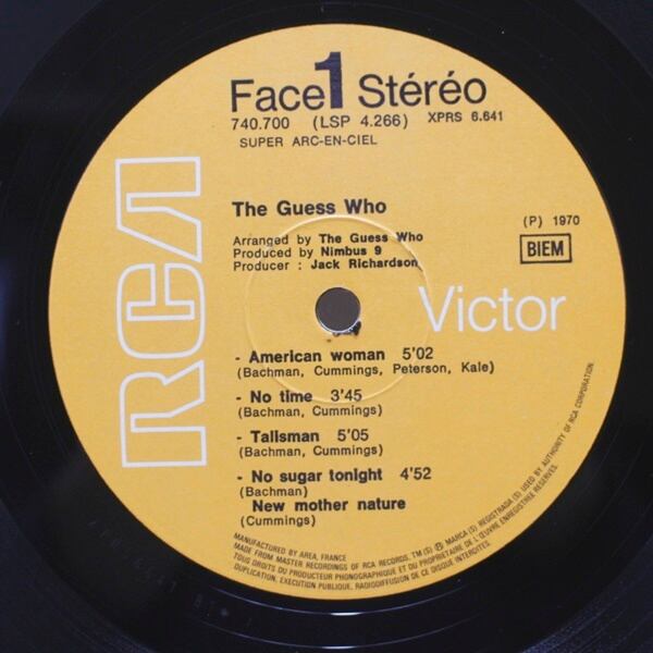 The Guess Who / American Woman [740.700 (LSP 4.266)] - 画像3