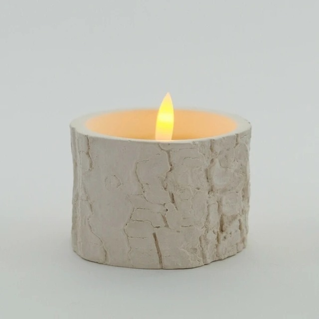 雰囲気抜群 LEDライト キャンドル 切り株