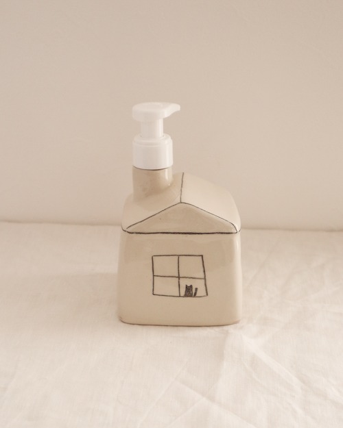 Top Top ハンドメイド 陶器のハンドソープ・ディスペンサー / blanche