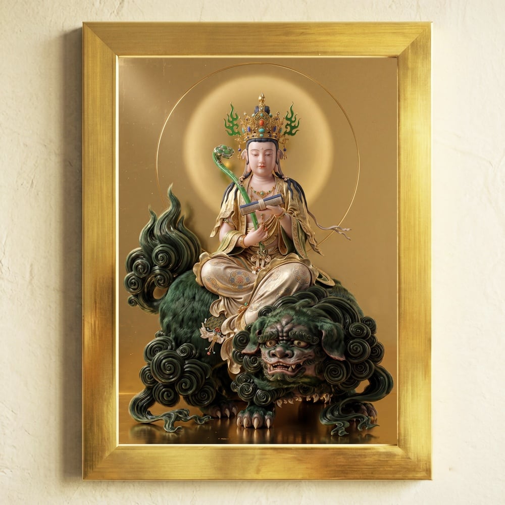 No620【妙見菩薩・昇龍】北辰の加護を授かる開運神仏画 | God Works