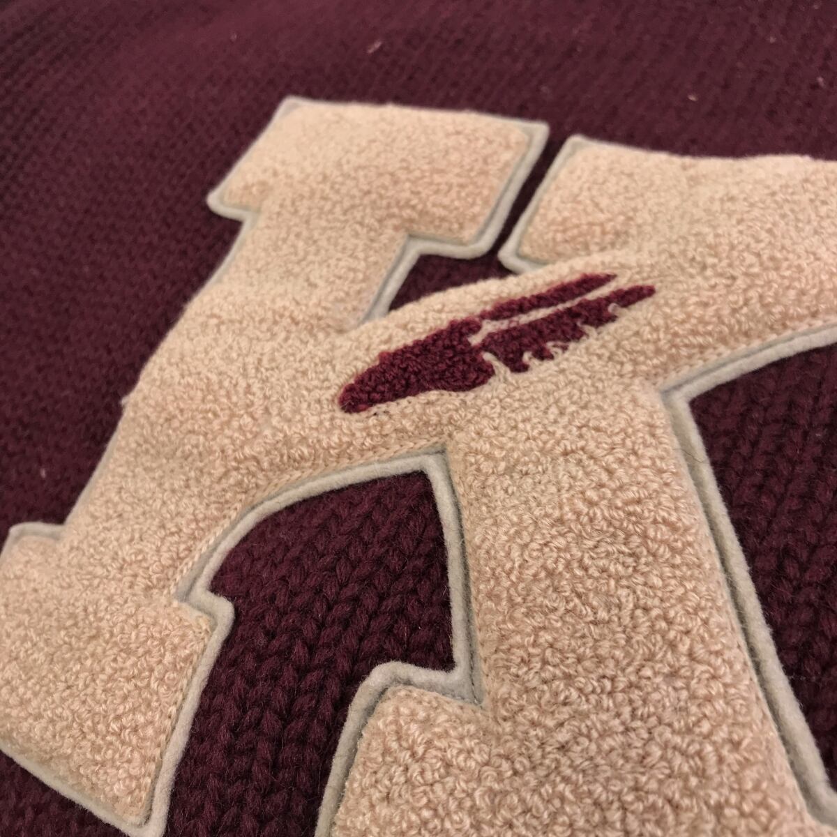 UNKNOWN 40〜 50年代 アワード レタード スクールセーター ボート