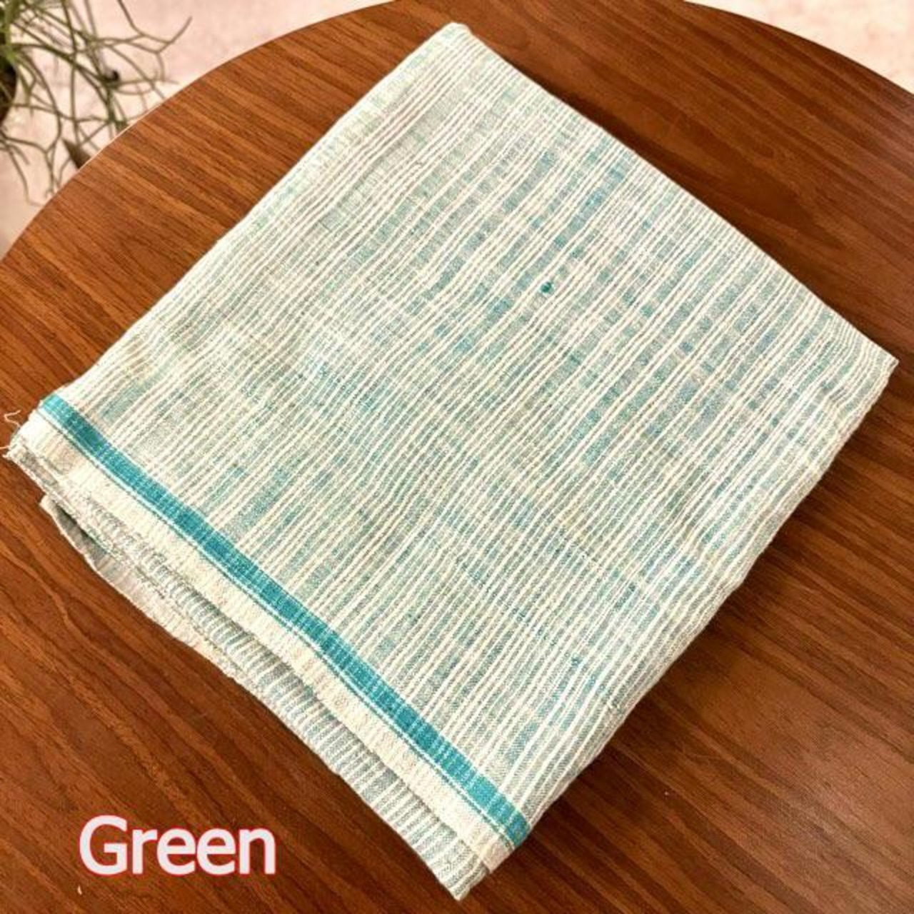 India Khadi Cotton Towel The Fabric of Freedom 3 Types Indian Khadi Cotton Towel 110 x 240 cm (3 Types) Green, Green x Purple, Purple x Green