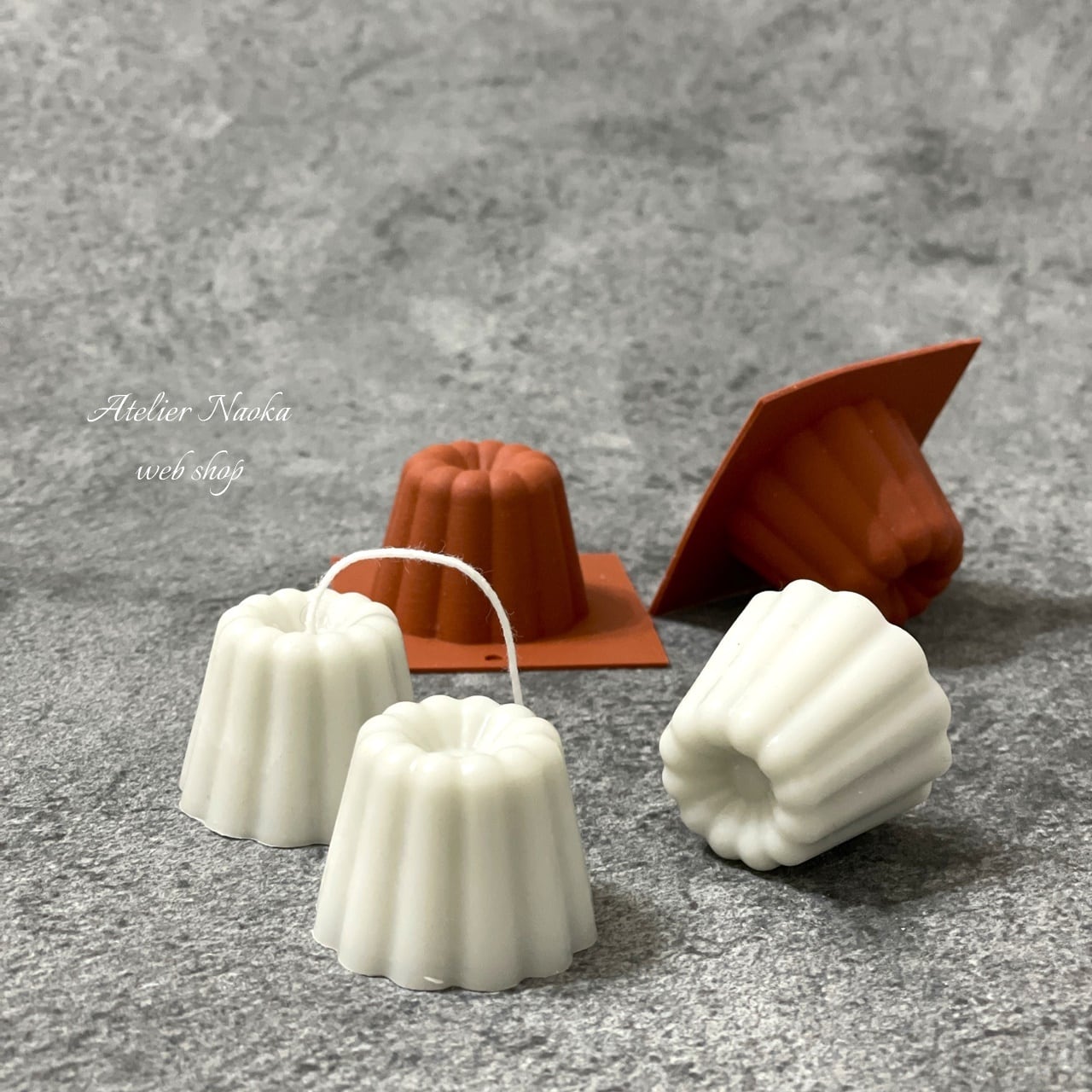 miniカヌレ(3個set) シリコンモールド | シリコンモールド・クレイ