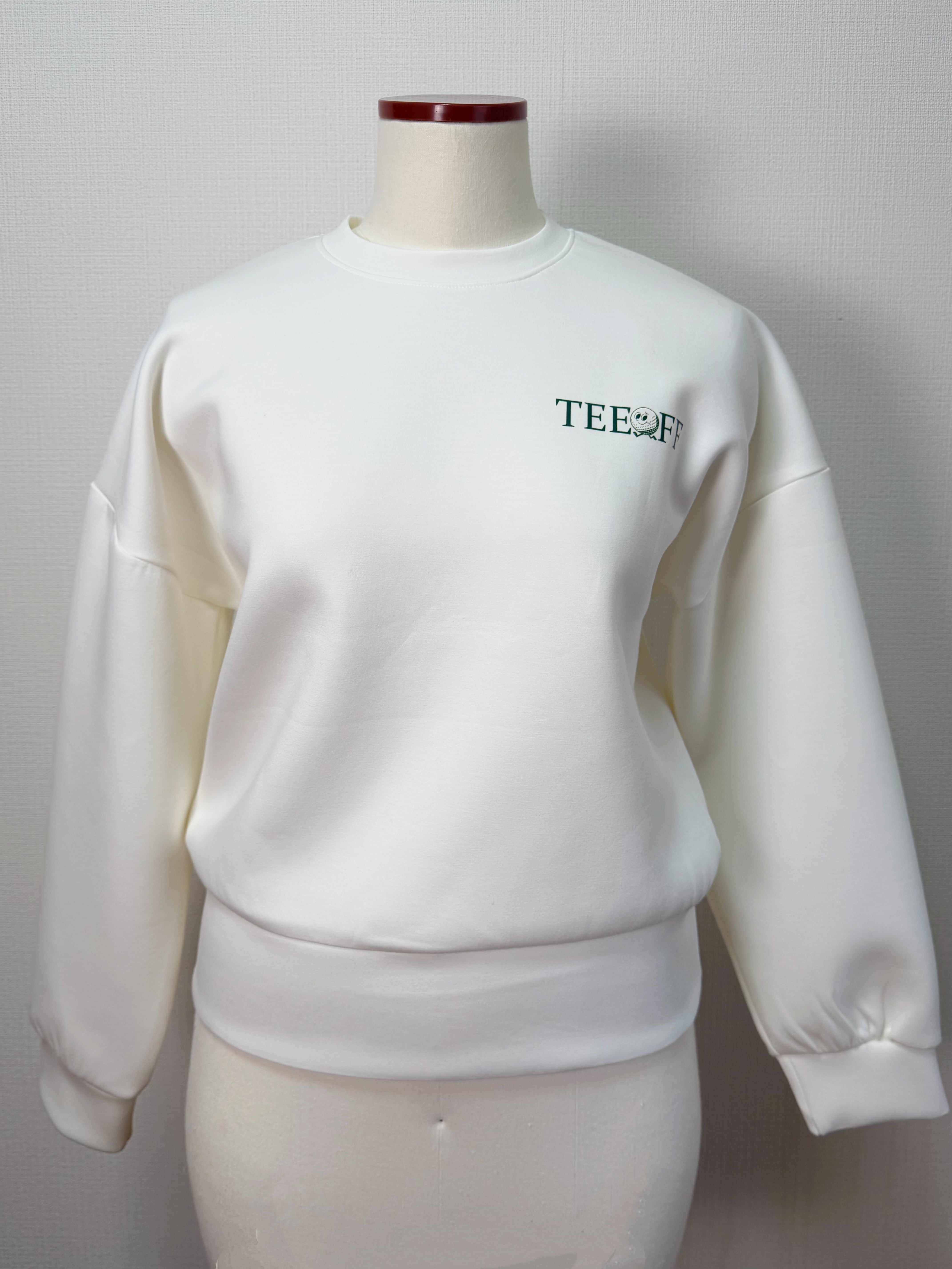 即納＊【セットアップ可能】 Teeoff Graphic Golf Sweatshirt （Ivory