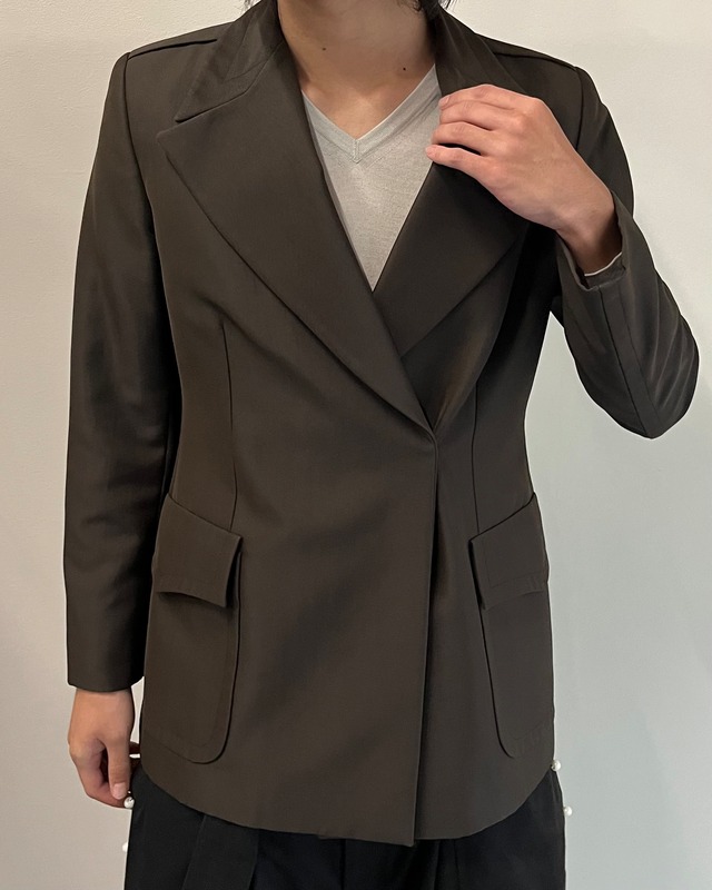 【1996/FW GUCCI by Tom Ford】peaked lapel tailored jacket