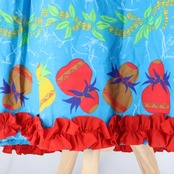 フラダンス 衣装 ワンピース ドレス ブルー系 レッド系 モンステラ柄 イプヘケ柄 フリル 華やか 鮮やか 明るい かわいい 赤 青 黄 緑 ハワイアン アロハ ハワイアンプリント フラ ダンス レッスン 練習 カラフル ハワイアンファッション 明るい色