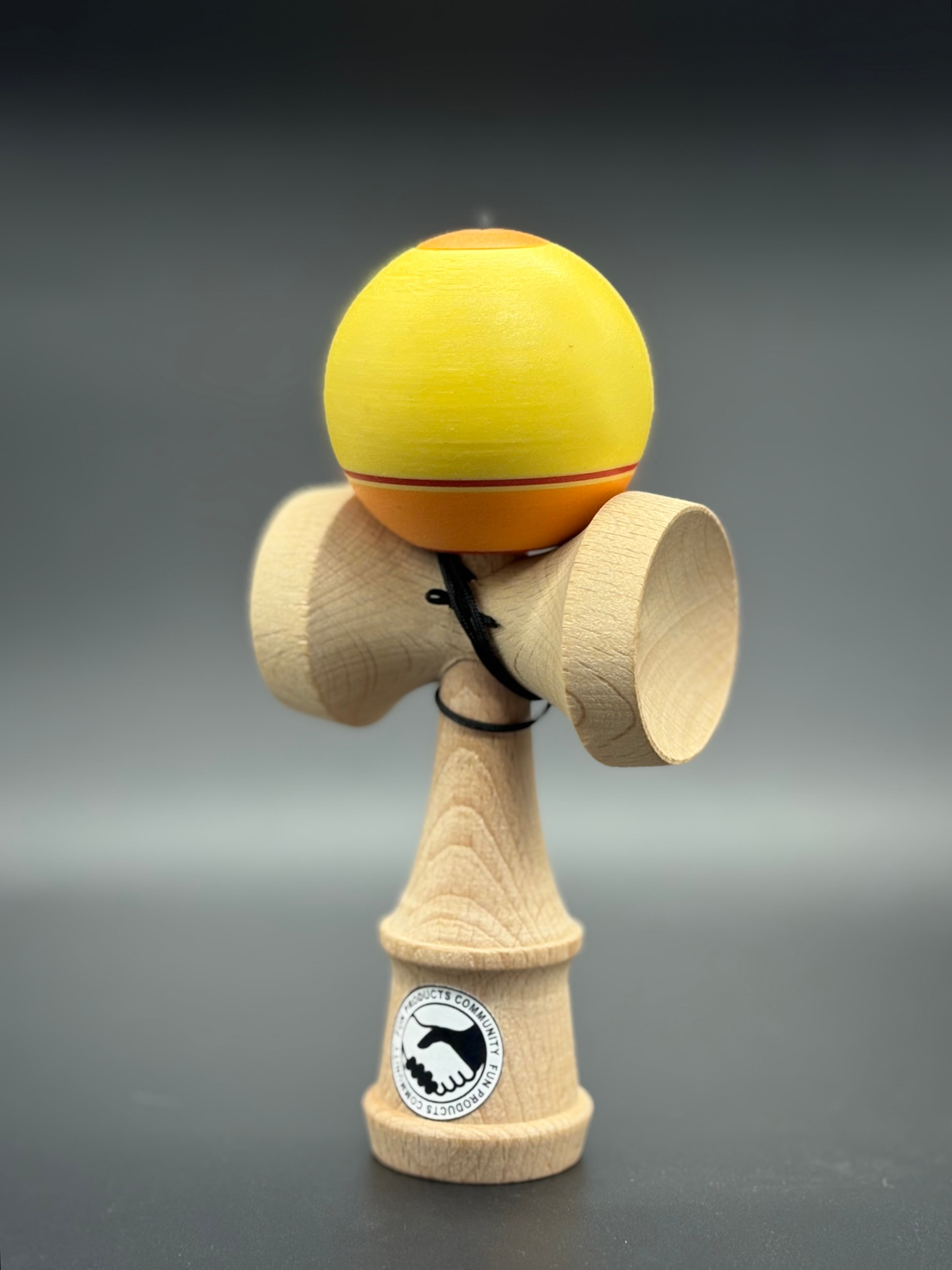 入荷予定あり】5連けん玉☆5連大皿 カラー玉☆秋元けん玉研究所×大空