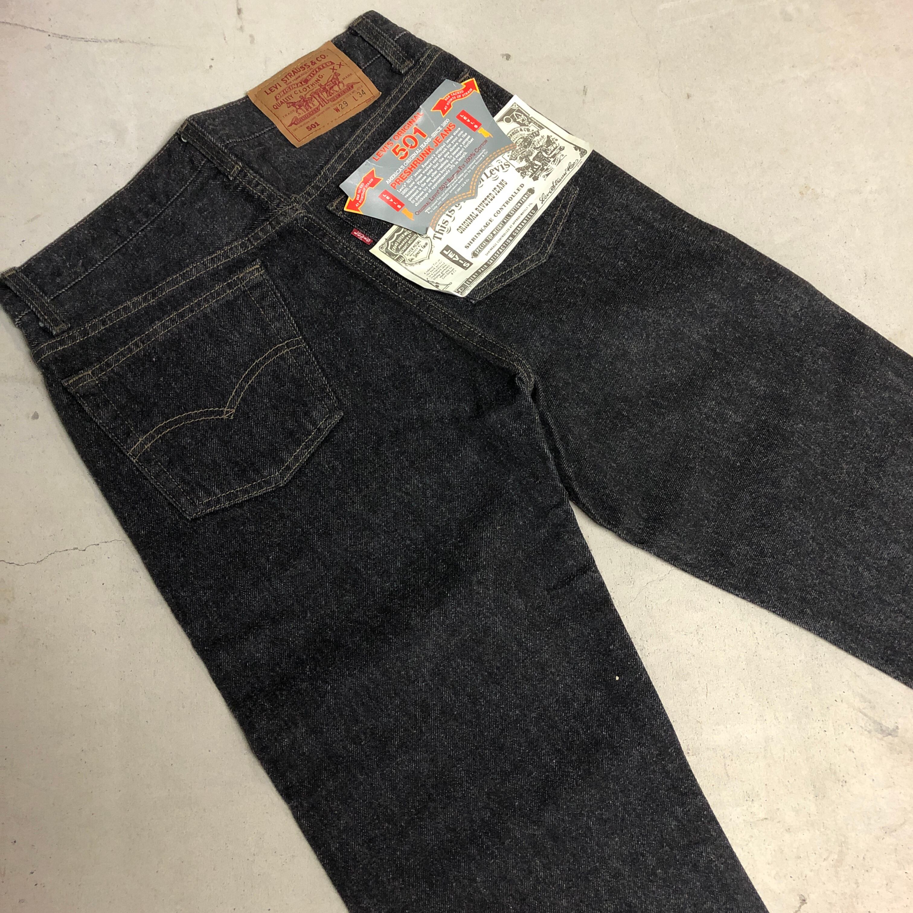 ⊕【 DEAD STOCK】LEVI'S 501 先染め BLACK | safarionline