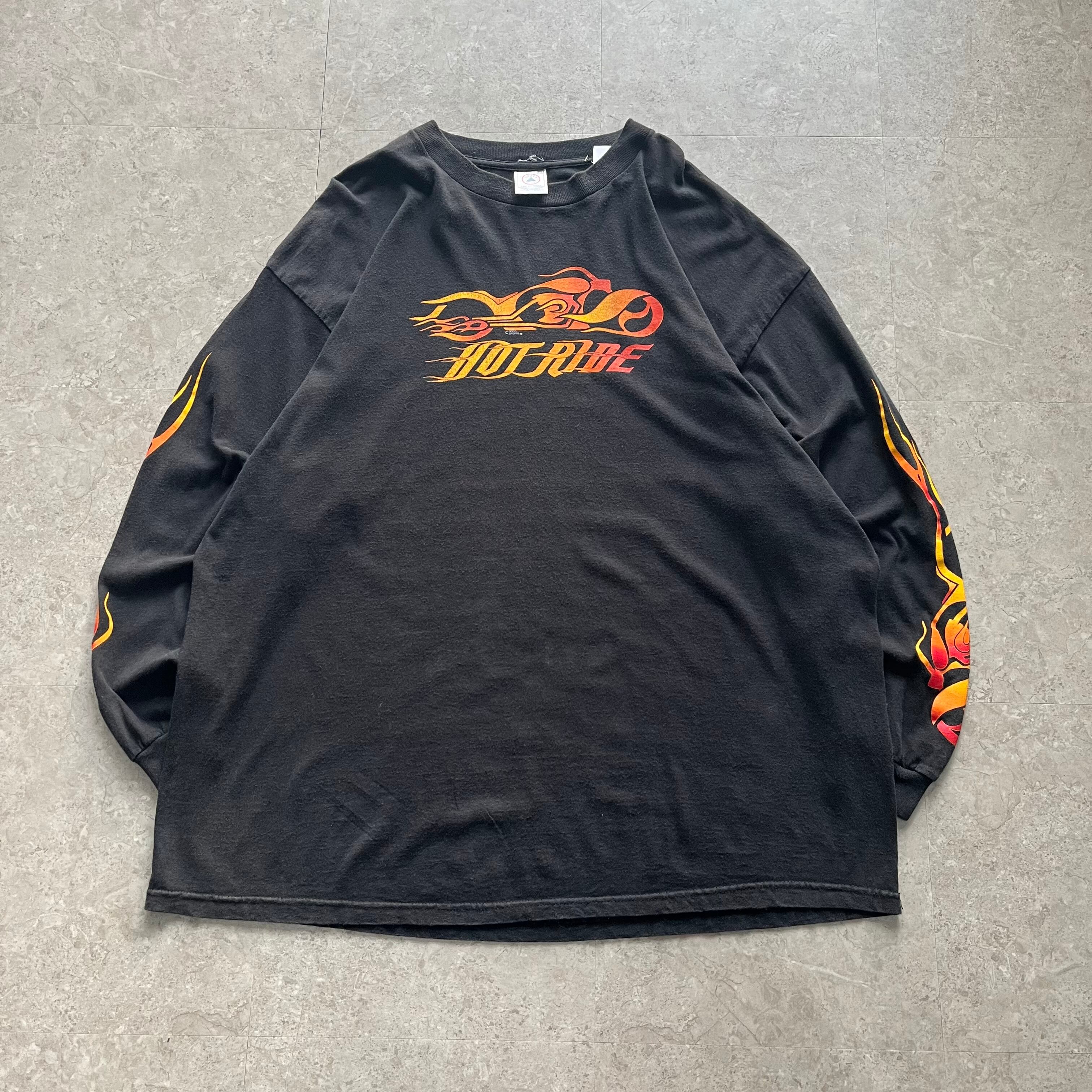〜00s HOT RIDE fire pattern L/S T-shirt【仙台店】