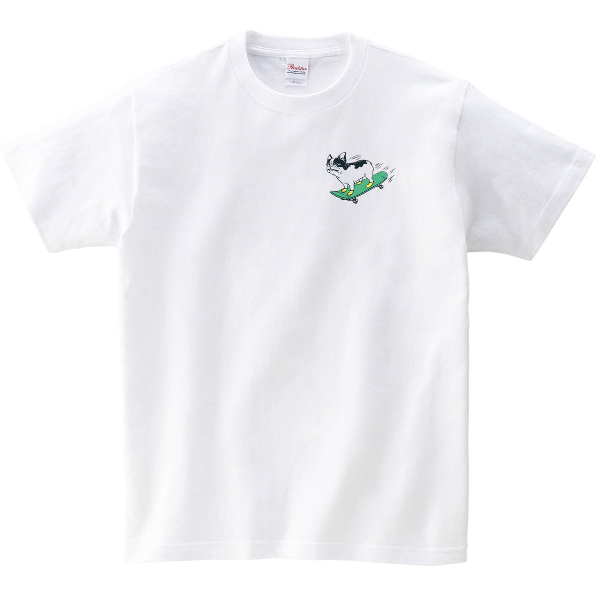 スケボー乗り フレブル Tシャツ dog38 犬 フレンチブルドッグ ゆるい