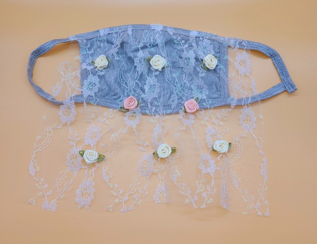 レース付きバンブーレーヨンマスク