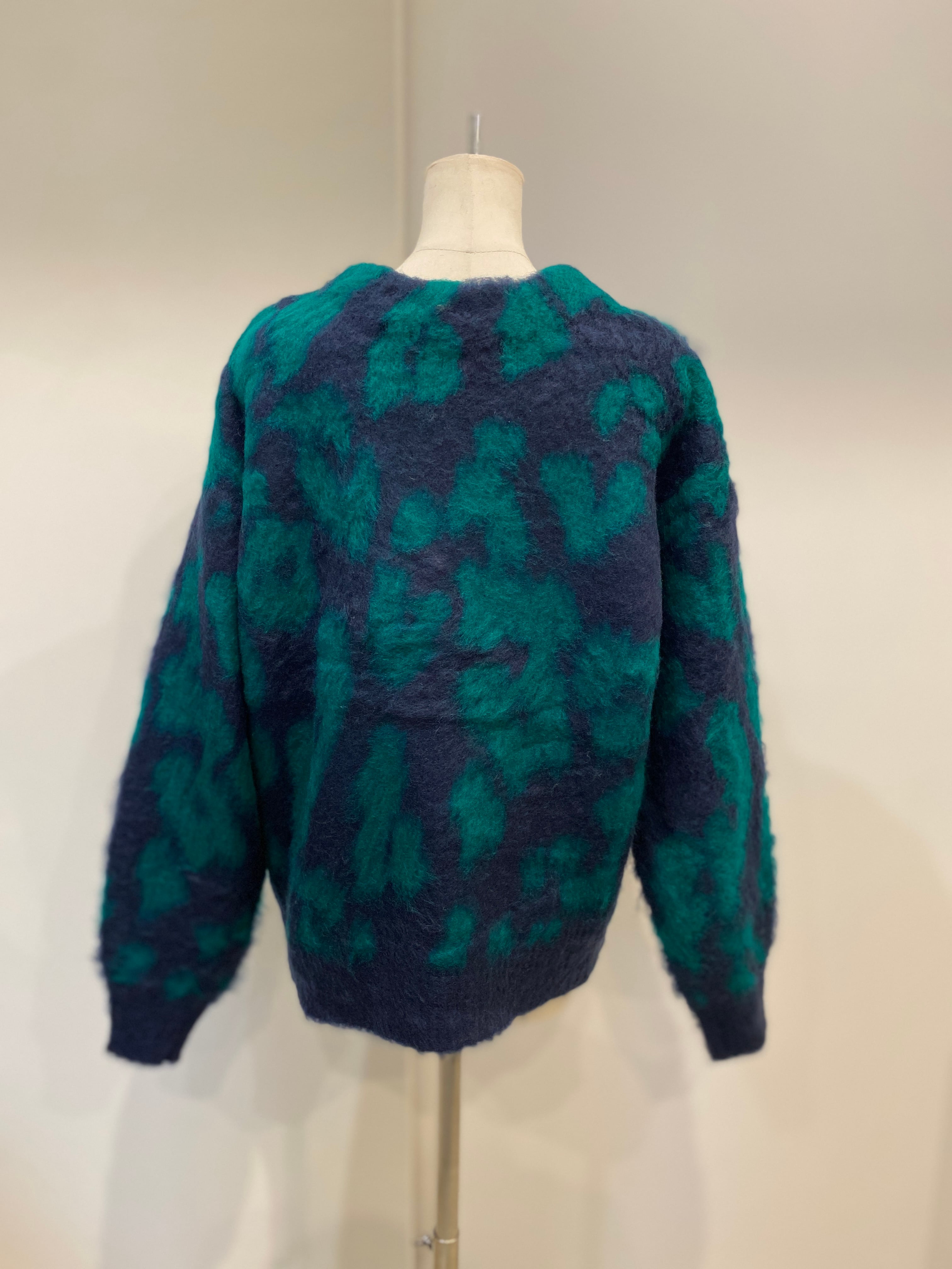 【SELECT】レオパード柄ニットカーディガン