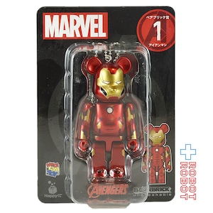 メディコム Happyくじ マーベル BE@RBRICK ベアブリック賞 1 アイアンマン 未開封