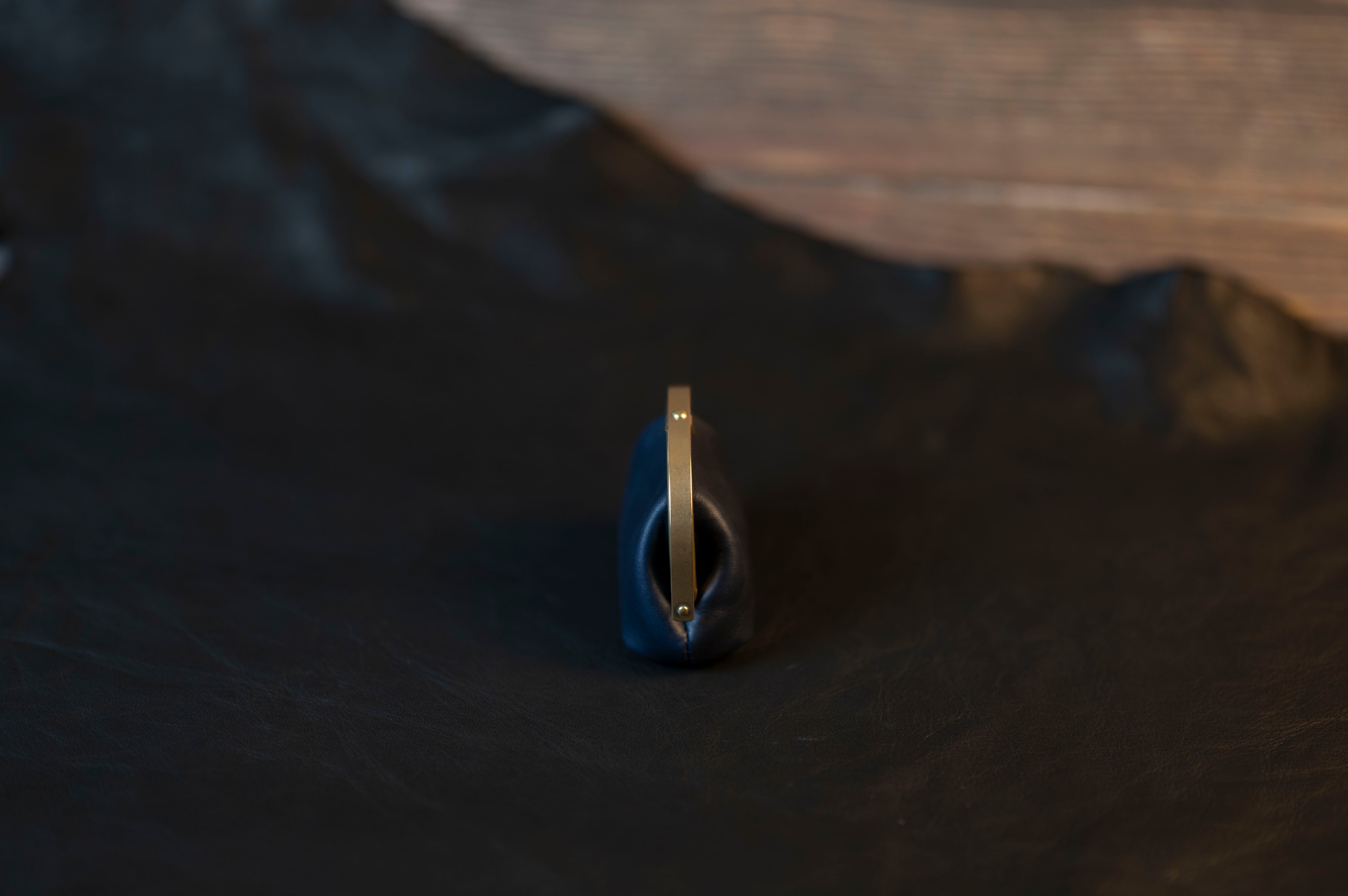 soul;solid】Brass clasp シリーズ ”ワンタッチ真鍮がま口ミニポーチ