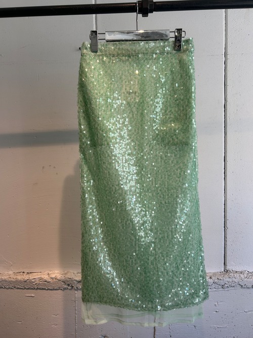 VIVIANO  sequins midi skirt