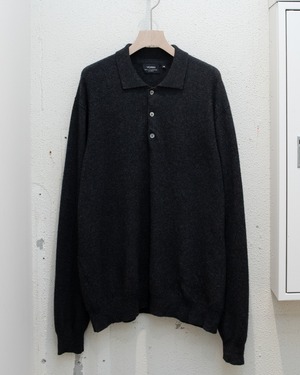 100% cashmere knitted polo shirt / From EUROPE