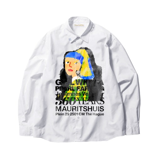 SKETCH “GIRL WITH A PEARL EARRING” SHIRT (MTSH03) / WHITE