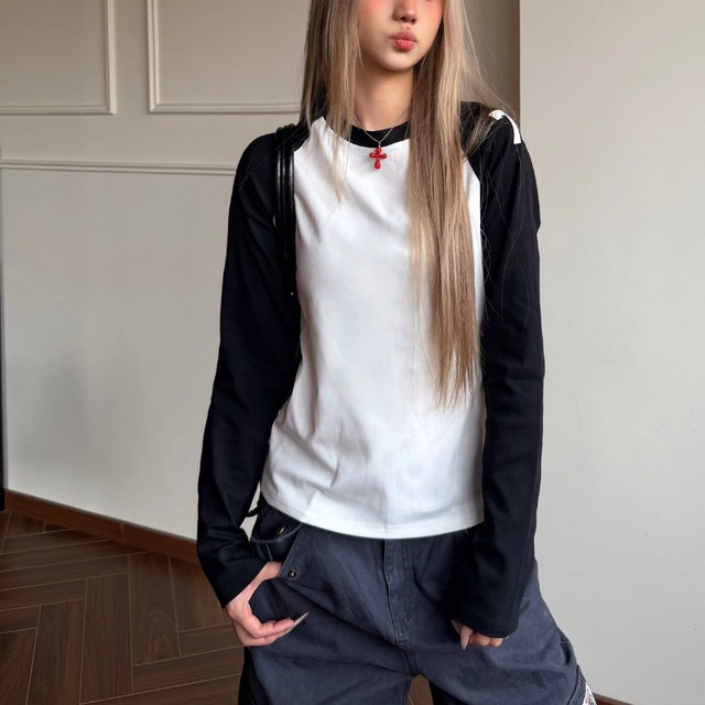 numbering raglan long tee　ナンバリングラグランロングティー　J2113