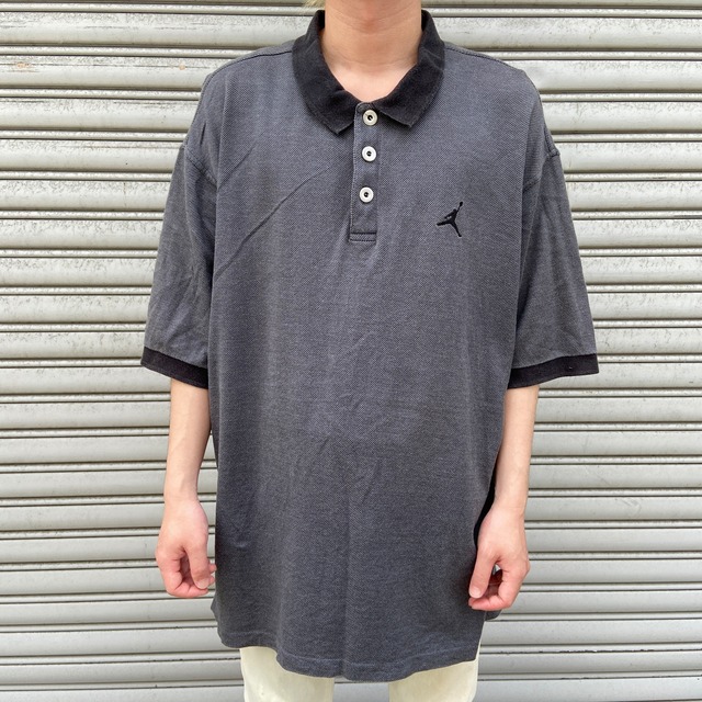 タグ付きデッドストック品 PLATINUMFUBU 半袖ポロシャツ グレー XL 