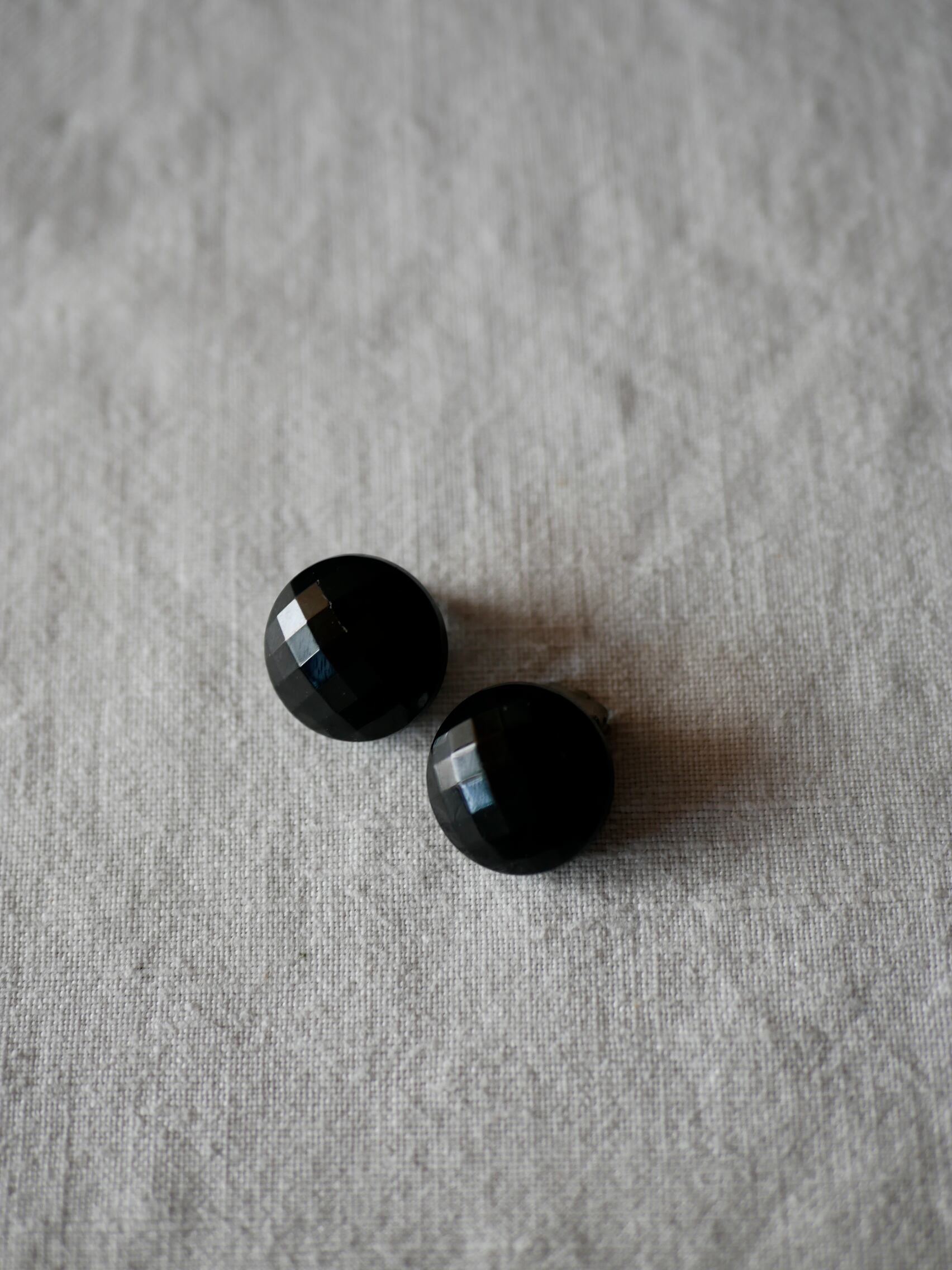 フレンチジェット イヤリング フランスヴィンテージ ブロカントのある暮らし