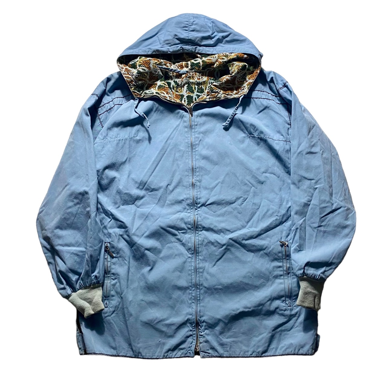 vintage ~1970’s reversible hooded jacket