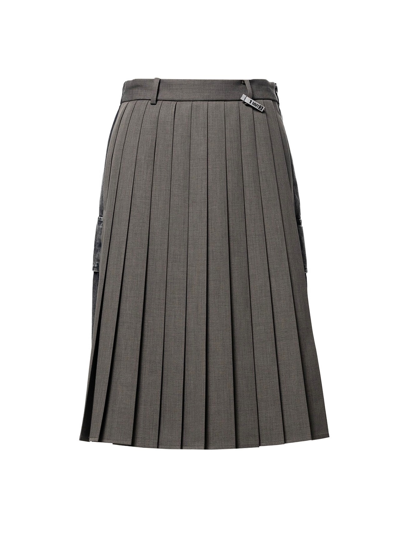 【26SS】Maison MIHARA YASUHIRO ミハラヤスヒロ / Front Back Combined Pleats Skirt / プリーツスカート - 6