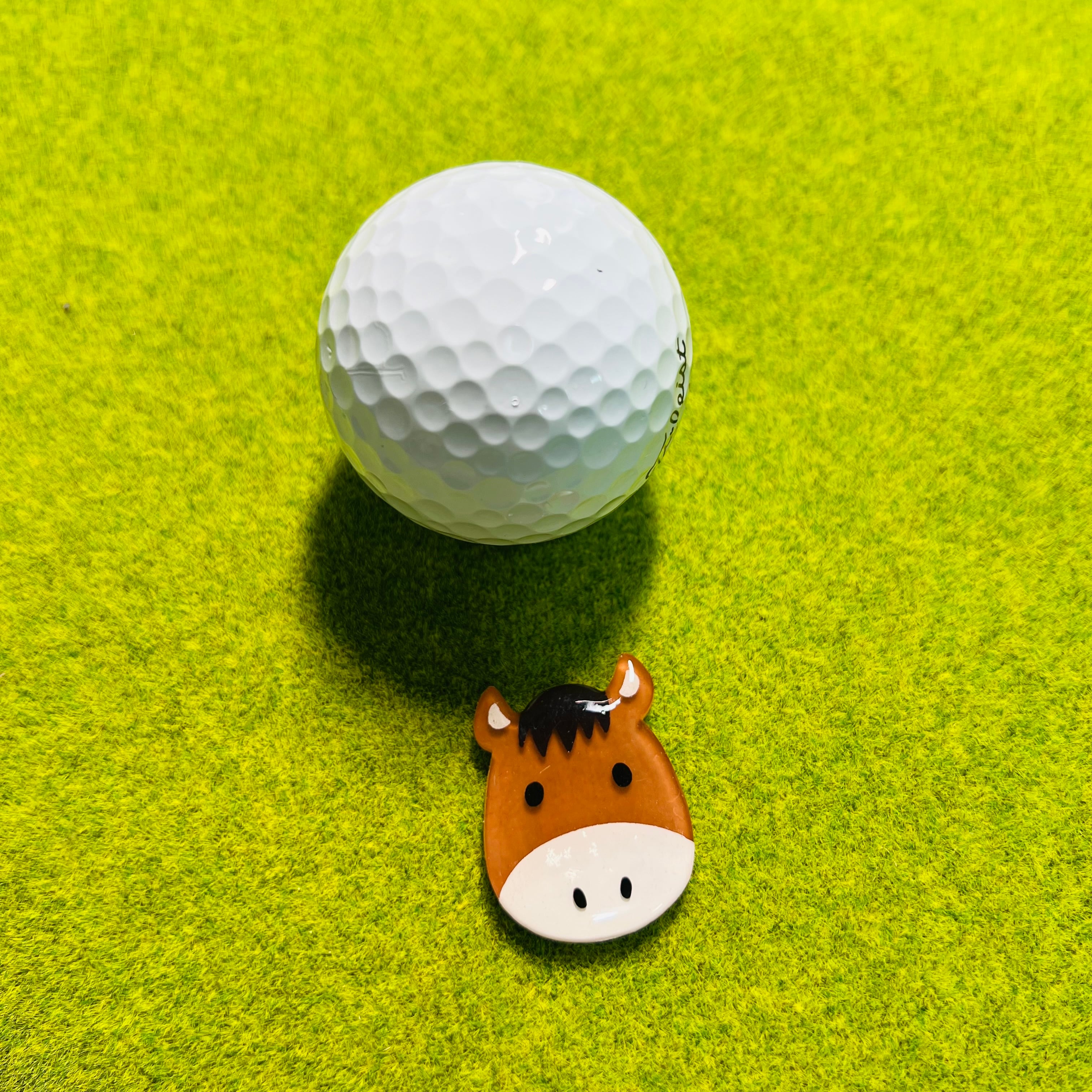 ゴルフマーカー・ウマさん (マグネットタイプ) | hrkgolf