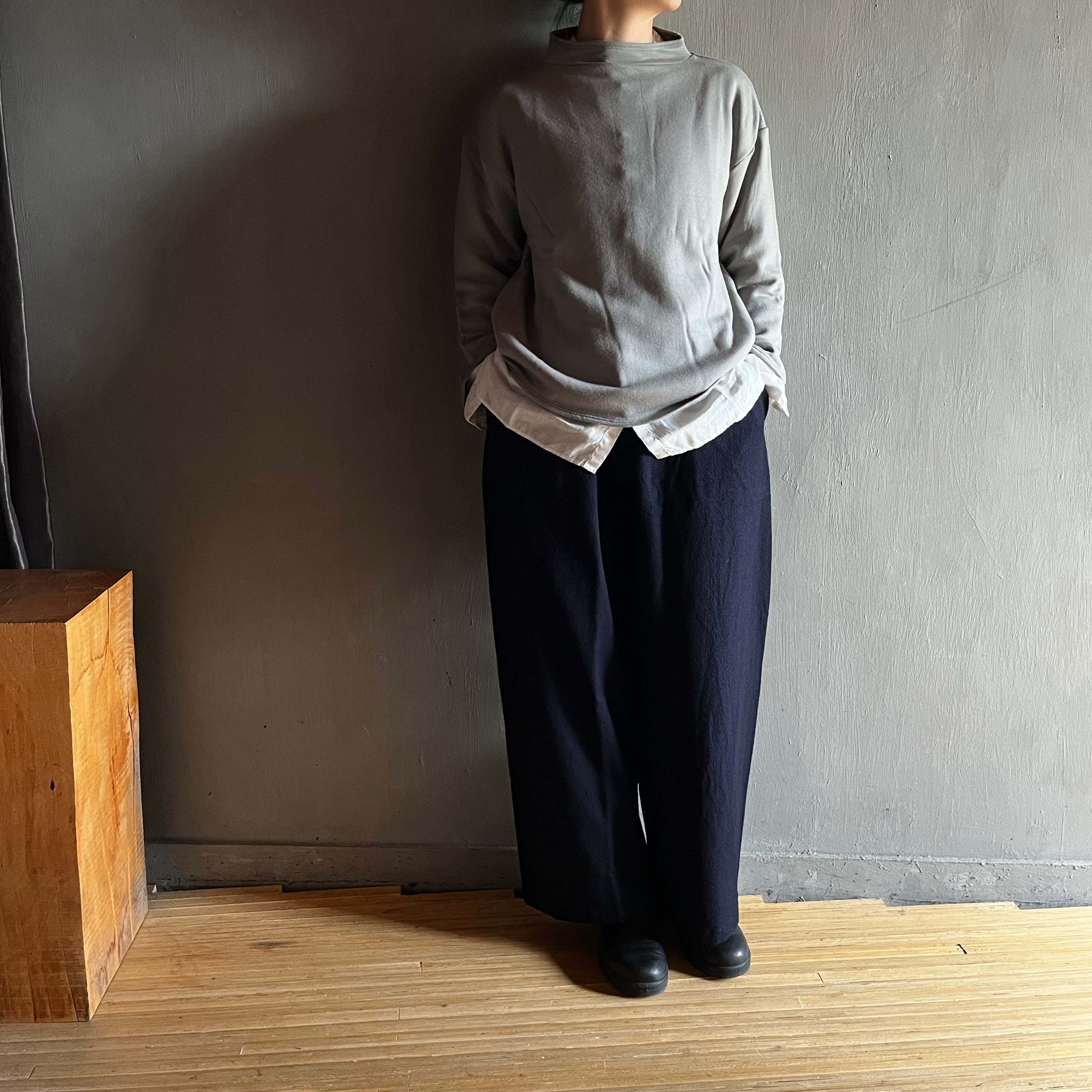 MITTAN|ウールデニムワイド PT-129 紺