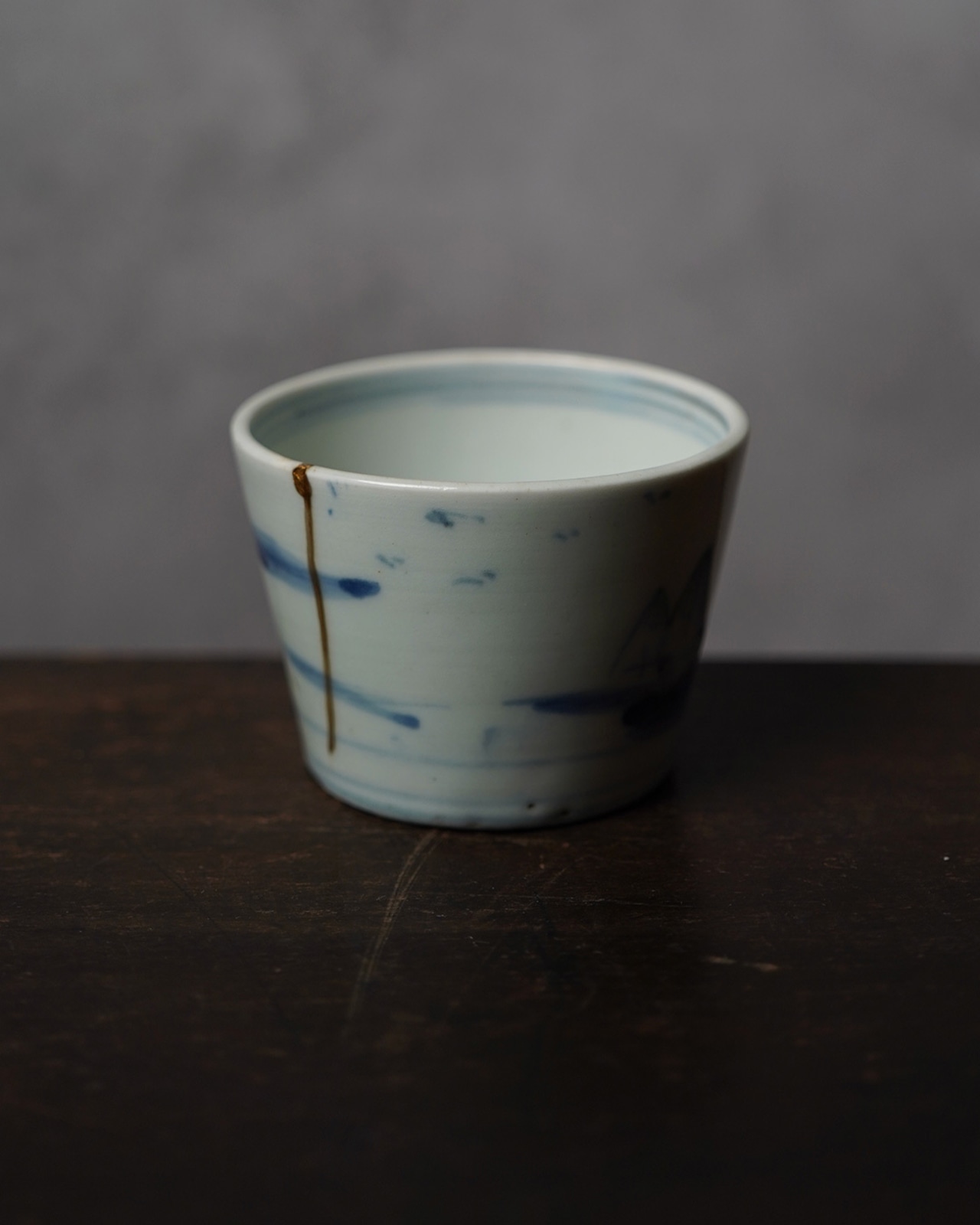 猪口　古伊万里　山水　/　江戸後期