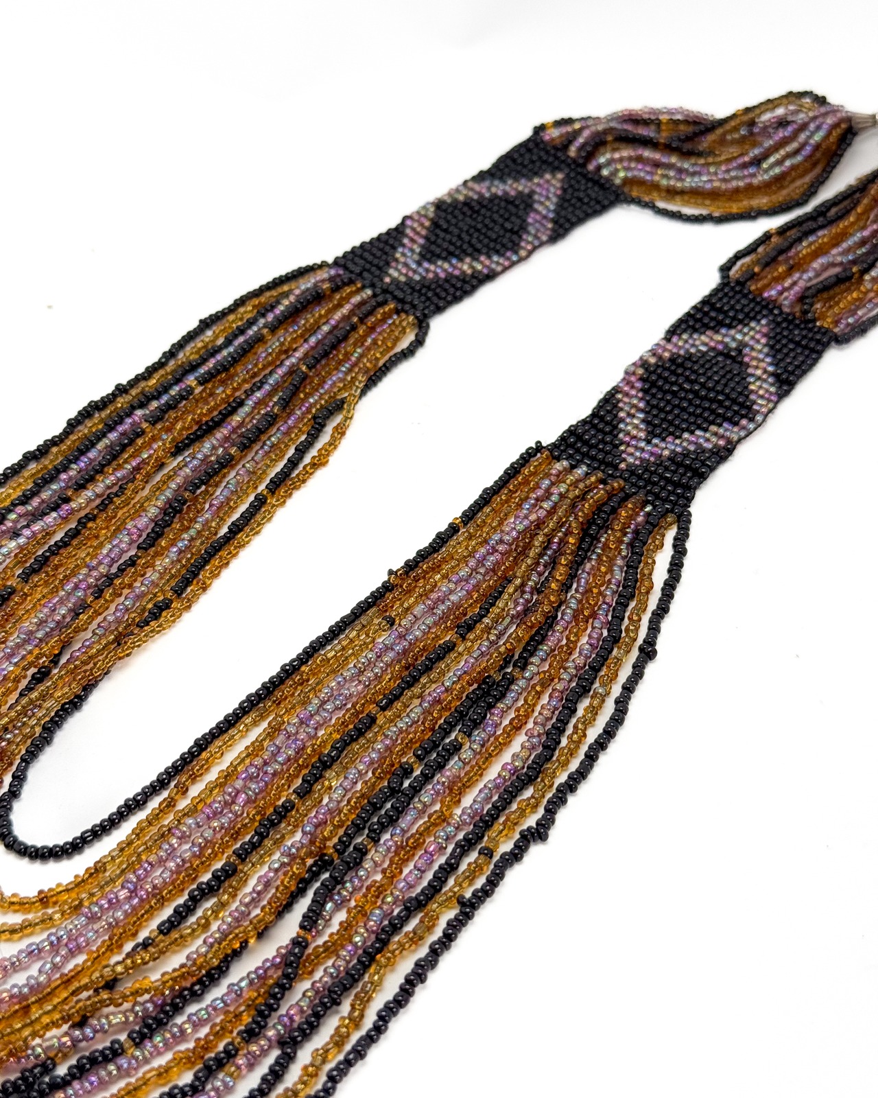 ヴィンテージ エスニック調 多連ビーズネックレス