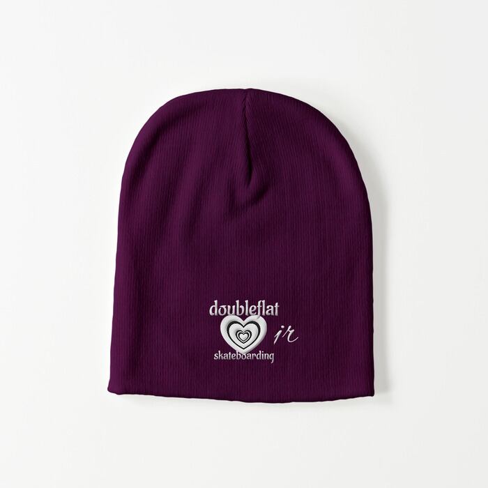 SHHH ビーニー Shhh official Logo Double Cuff Beanie (Black & Grey) #ビーニー