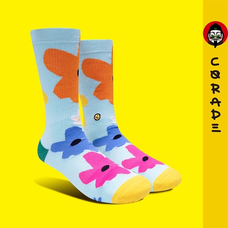 corade X Orzysox　花柄　靴下    メンズ・レディース・ユニセックス