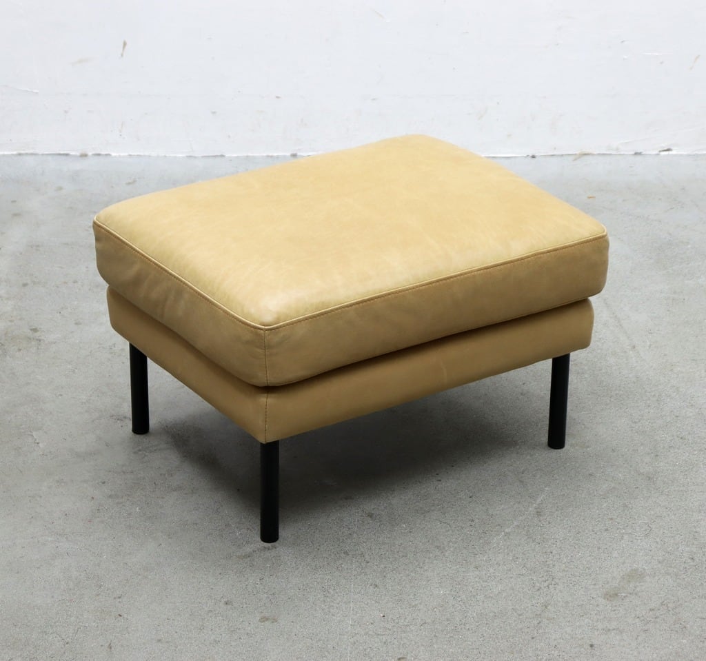 unico ウニコ HOXTON ホクストン 本革 オットマン スツール チェア モダン インダストリアル レザー 1 PKK29202